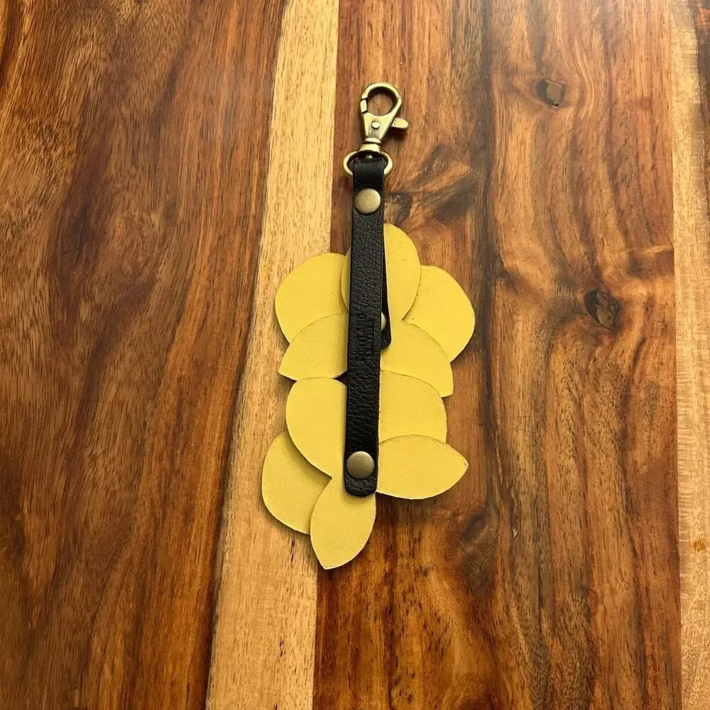 VANILLA Portland Leather Orchid Charm FAST SHIP - Picture 2 of 4